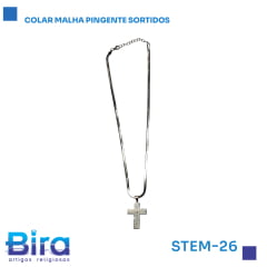 COLAR MALHA PINGENTE SORTIDOS   CÓD.: STEM-26