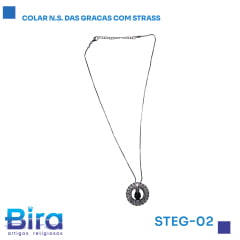 COLAR N.S. DAS GRACAS COM STRASS   CÓD.: STEG-02