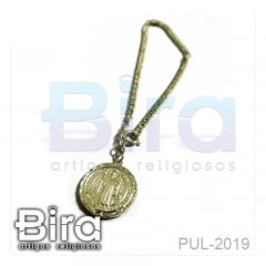 Pulseira Folheada Medalha de São Bento - Cód. PUL-2019