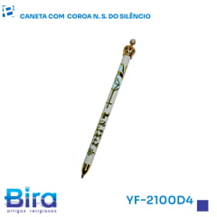 CANETA COM COROA N. S. DO SILENCIO - CÓD .: YF-2100D4 CANETA COM COROA N. S. DO SILENCIO - CÓD .: YF-2100D4