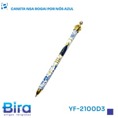CANETA NSA ROGAI POR NOS AZUL - CÓD .: YF-2100D3 CANETA NSA ROGAI POR NOS AZUL - CÓD .: YF-2100D3