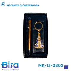 Bira Artigos Religiosos - KIT CANETA C/ CHAVEIRO NSA - CÓD .: MK-13-0802