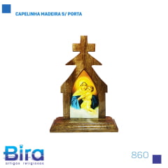 Bira Artigos Religiosos - CAPELINHA MADEIRA SEM PORTA 17CM Cód.: 860