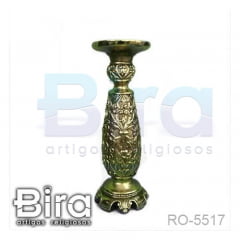 Castiçal Trabalhado em Bronze - 33cm - Cód. RO-5517