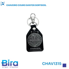 CHAVEIRO COURO  SANTOS SORTIDOS