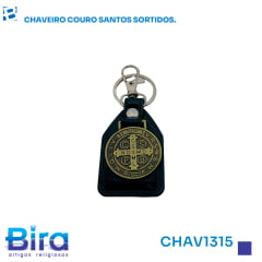 Bira Artigos Religiosos - CHAVEIRO COURO  SANTOS SORTIDOS