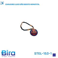 CHAVEIRO LUXO SAO BENTO HEMATITA CHAVEIRO LUXO SAO BENTO HEMATITA