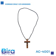 Bira Artigos Religiosos - CORDAO CRUZ  C/3 UNIDADES   CÓD.: AC-4001