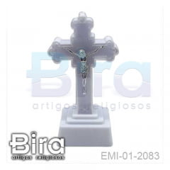 Crucifixo de Plástico Com Led - 18cm - Cód. EMI-01-2083