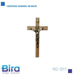 Bira Artigos Religiosos - CRUCIFIXO  MADEIRA  SB 30X15 CÓD.: RO-911