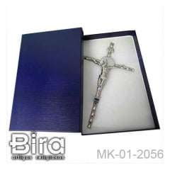 Crucifixo Trabalhado em Metal São Bento - 23cm