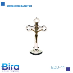 Bira Artigos Religiosos - CRUZ DE MADEIRA 12X7 CM CÓD.: EDU-11