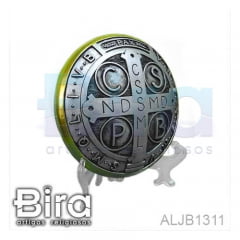 Medalhão Oval de São Bento em Resina - 17cm - Cód. ALJB1311