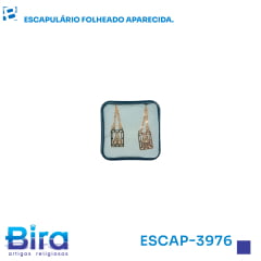 ESCAPULARIO FOLHEADO APARECIDA