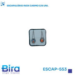 ESCAPULARIO INOX CARMO COM 6UNI ESCAPULARIO INOX CARMO COM 6UNI
