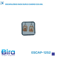 ESCAPULARIO INOX DUPLO CARMO COM 6 UNIDADES ESCAPULARIO INOX DUPLO CARMO COM 6 UNIDADES