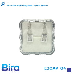 Escapulário Mini Inox Alto Relevo - Cód. ESCAP-04