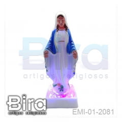 Imagem de Nossa Senhora das Graças de Plástico Com Led - 22cm - Cód. EMI-01-2081