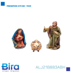 Bira Artigos Religiosos - PRESEPIOS 3 PC BH  11CM - Cód. ALJ21B883ABH