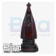 Nossa Senhora Aparecida de Madeira - 35cm - Cód. NSAMAD3-35CM