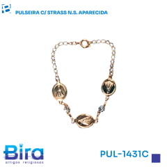 PULSEIRA C/ STRASS N.S. APARECIDA - Cód.: PUL-1431C