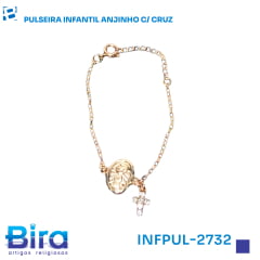 PULSEIRA INFANTIL ANJINHO C/ CRUZ - Cód.: INFPUL-2732