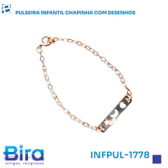 PULSEIRA INFANTIL CHAPINHA COM DESENHOS - Cód.: INFPUL-1778