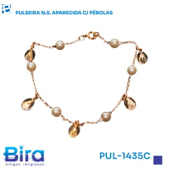PULSEIRA N.S. APARECIDA C/ PÉROLAS - Cód.: PUL-1435C PULSEIRA N.S. APARECIDA C/ PÉROLAS - Cód.: PUL-1435C