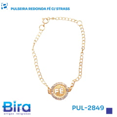 PULSEIRA REDONDA FÉ C/ STRASS - Cód.: PUL-2849 PULSEIRA REDONDA FÉ C/ STRASS - Cód.: PUL-2849