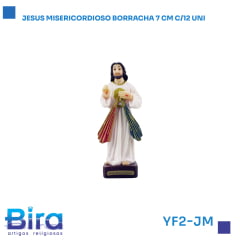 Bira Artigos Religiosos - JESUS MISERICORDIOSO EMBORRACHADO 7CM  C/12 UNIDADES  Cód.: YF2-JM