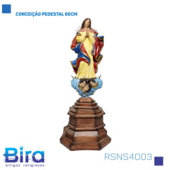 Bira Artigos Religiosos - CONCEIÇÃO PEDESTAL 60CM Cód. RSNS4003