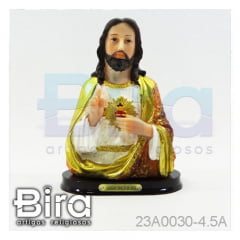 busto sagrado coracao jesus resina 11cm