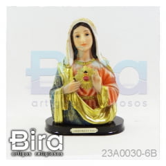 Busto Sagrado Coração de Maria - 16cm - Cód. 23A0030-6B