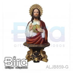 Busto Sagrado Coração de Jesus - 23cm - Cód. ALJB859-G