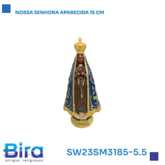 NOSSA SENHORA APARECIDA  15 CM  Cód.: SW23SM3185-5.5