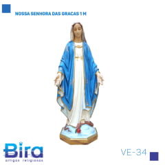 Bira Artigos Religiosos - NOSSA SENHORA DAS GRACAS 1 M Cód. VE-34