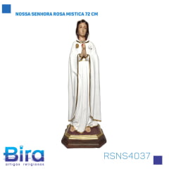 Bira Artigos Religiosos - NOSSA SENHORA ROSA MISTICA 72 CM Cód. RSNS4037