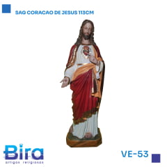 Bira Artigos Religiosos -  SAG CORACAO DE JESUS 113CM CÓD.: VE-53