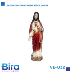 SAGRADO CORACAO DE JESUS 60 CM CÓD.: VE-032