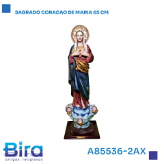 Bira Artigos Religiosos - SAGRADO CORACAO DE MARIA 65 CM CÓD.: A85536-2AX