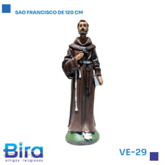 Bira Artigos Religiosos - SAO FRANCISCO DE 120 CM CÓD.: VE-29