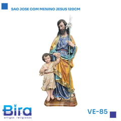 Bira Artigos Religiosos - SAO JOSE COM MENINO JESUS 120CM CÓD.: VE-85