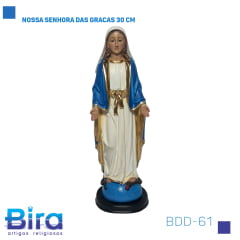 Bira Artigos Religiosos - NOSSA SENHORA DAS GRACAS 30 CM CÓD: BDD-61