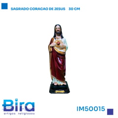 Imagem Sagrado Coração de Jesus em Resina - 30cm - Cód. IM50015