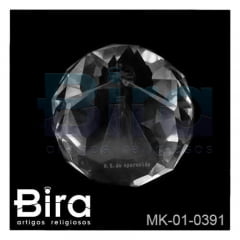 Esfera de Cristal Lapidado N. Sra. Aparecida - 5cm - Cód. MK-01-0391